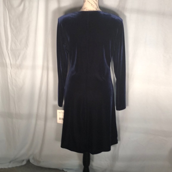 NWT Ronnie Nicole long sleeved velvet dress - Picture 2 of 4